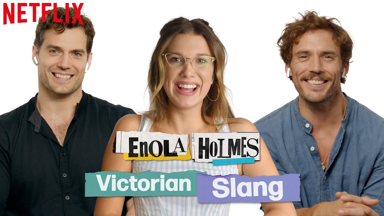 Millie Bobby Brown, Henry Cavill and Sam Claflin Guess Victorian Slang | Enola Holmes | Netflix